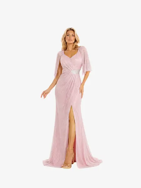 Rochie Eleganta “Marsilia”,Roz - 4XL