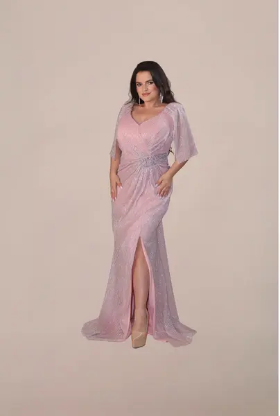 Rochie Eleganta “Marsilia”,Roz - XL