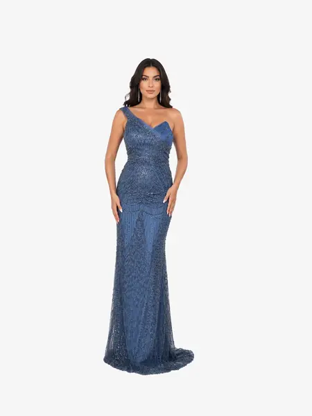 Rochie Eleganta “Vivaldi”, Albastru - XXL