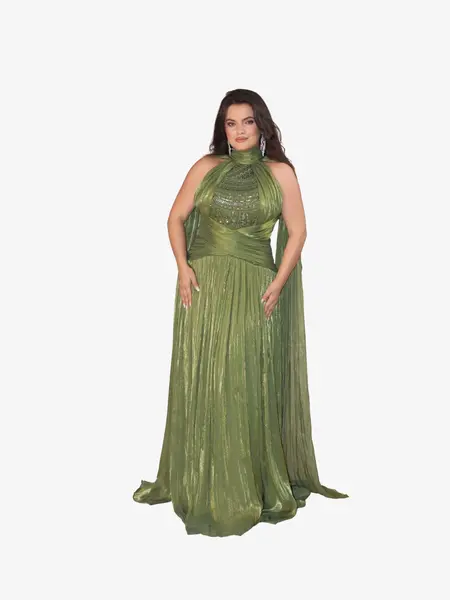Rochie Lunga “Agatha”, Verde - M