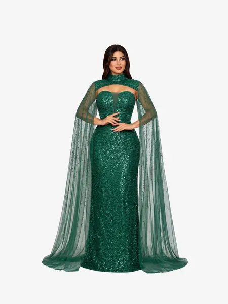 Rochie Lunga “Altesa”, Verde - S