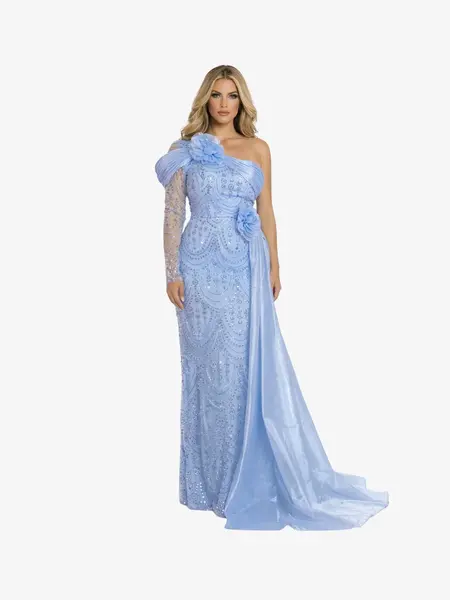 Rochie Lunga "Anastasia", Albastra - S