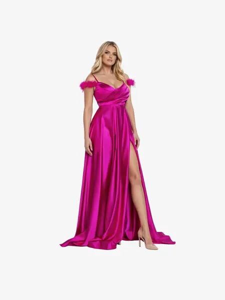 Rochie Lunga "Aya", Fucsia - fucsia / L