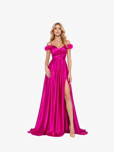 Rochie Lunga "Aya", Fucsia - fucsia / XL