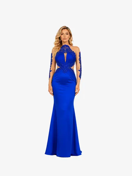 Rochie Lunga "Azira", Albastru - S