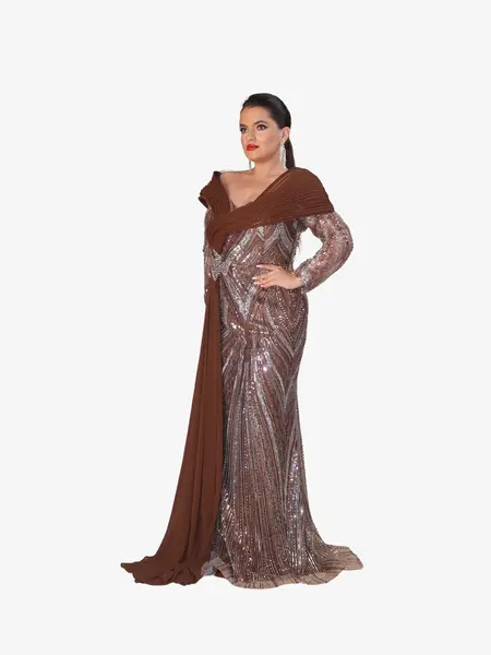 Rochie Lunga “Calesta”, Maro - XL