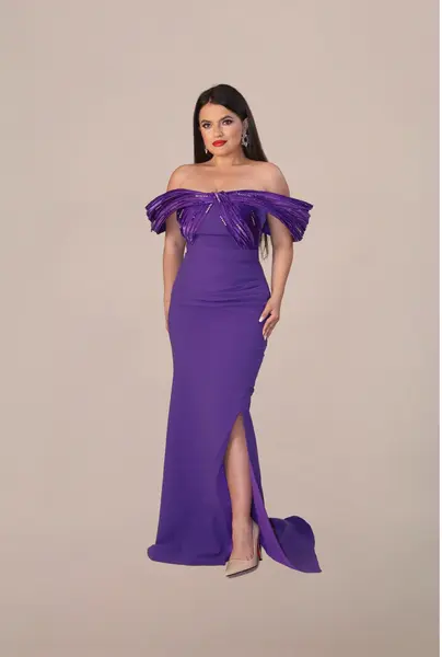 Rochie Lunga "Cataleya Luxury", Mov - S