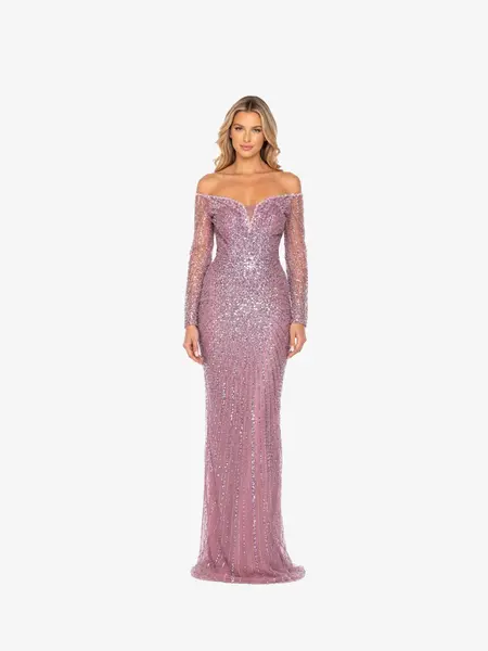 Rochie Lunga "Christal" Lila, Trena Detasabila - L