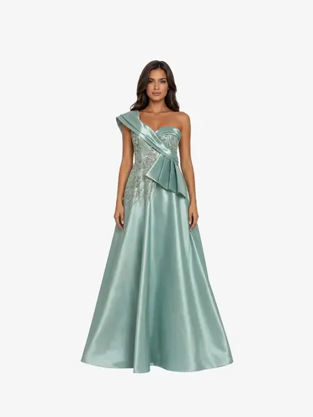Rochie Lunga cu Corset "Linda", Verde - S