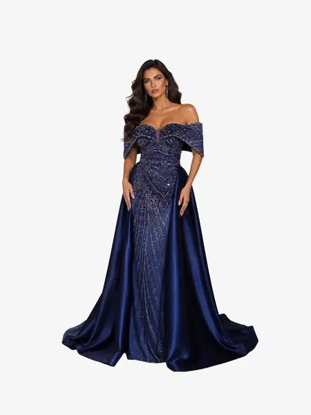 Rochie Lunga “Daiana Regal”, Albastru - M