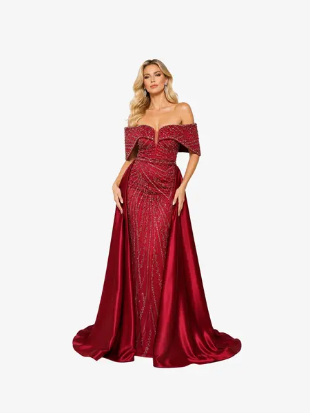 Rochie Lunga "Daiana" Regal, Rosu - M