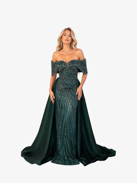 Rochie Lunga “Daiana” Regal, Verde - S