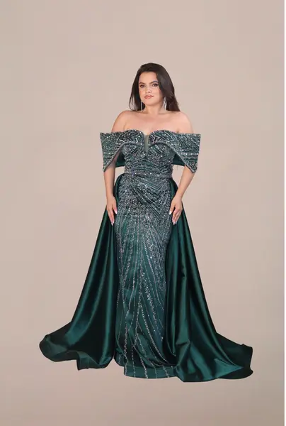 Rochie Lunga “Daiana” Regal, Verde - XL