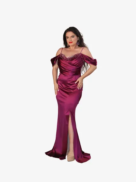 Rochie Lunga “Elania” Mov - L