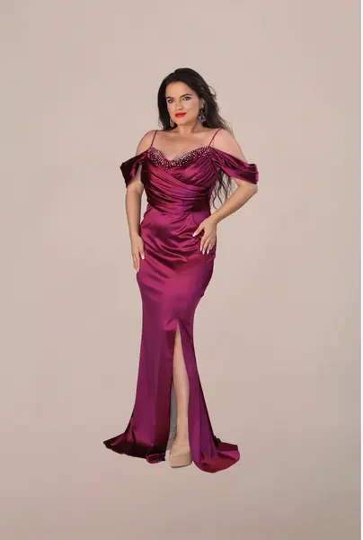 Rochie Lunga “Elania” Mov - L