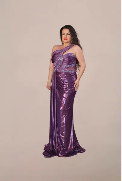 Rochie Lunga “Electra”, Mov - Mov / L