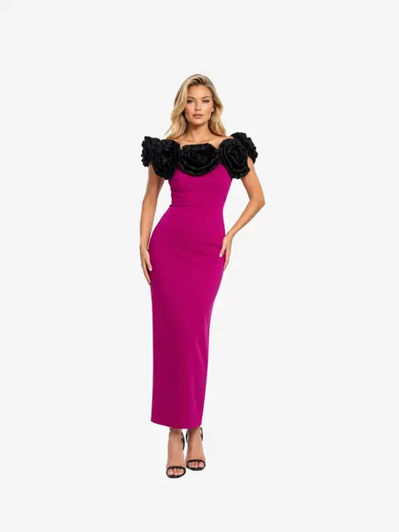 Rochie Lunga "Gretta", Fucsia - S