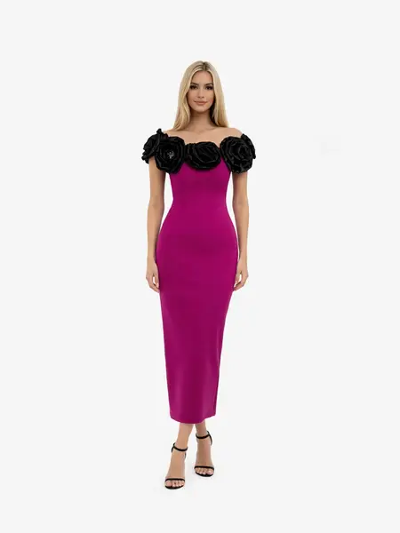 Rochie Lunga "Gretta", Fucsia - S
