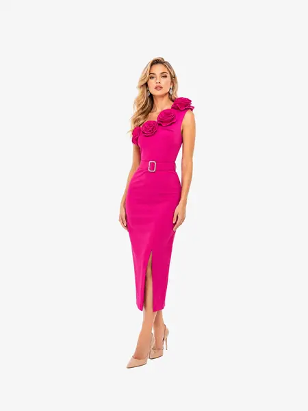 Rochie Lunga "Kinzy", Fucsia - L