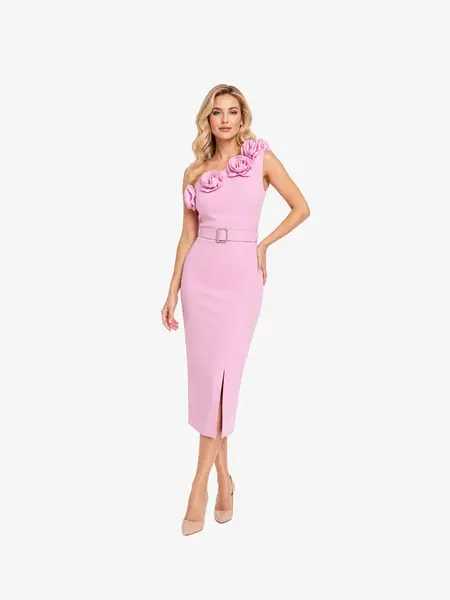 Rochie Lunga "Kinzy", Roz Pudra - S