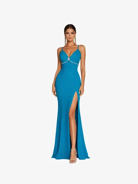 Rochie Lunga "Lethia", Azure - L