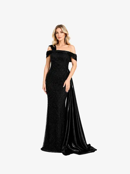 Rochie Lunga "Leyla Royale", Negru - L