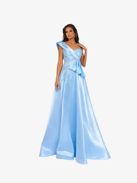 Rochie Lunga "Linda", Albastra - L
