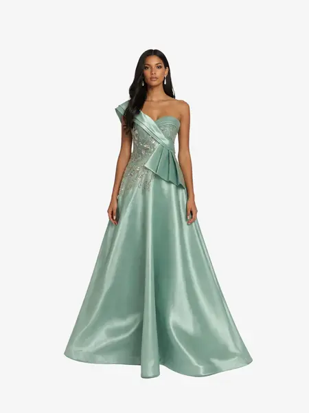 Rochie Lunga "Linda", Verde - L