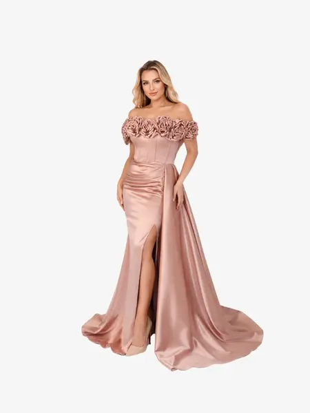 Rochie Lunga "Luiza Luxury", Maro - 3XL