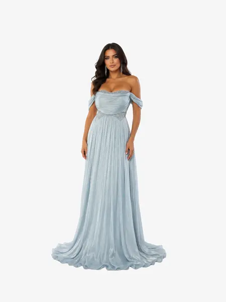 Rochie Lunga “Marisa”, Baby Blue - XXL