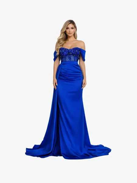 Rochie Lunga "Melody", Albastra - M