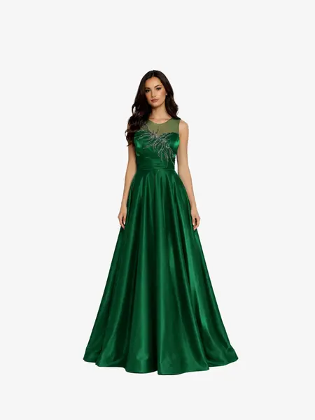 Rochie Lunga "Nelly", Verde - XS