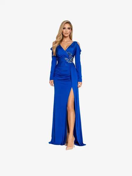 Rochie Lunga "Ofelia", Albastru - albastru / XXL