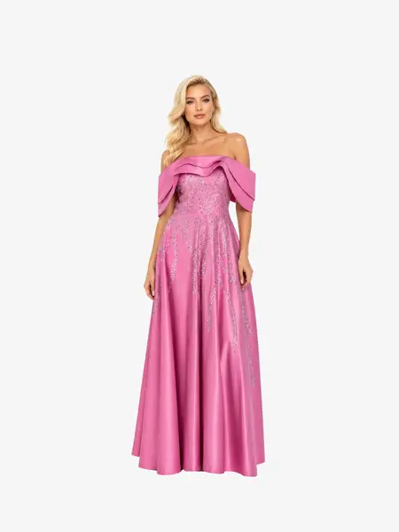 Rochie Lunga "Tamina" Roz - XL