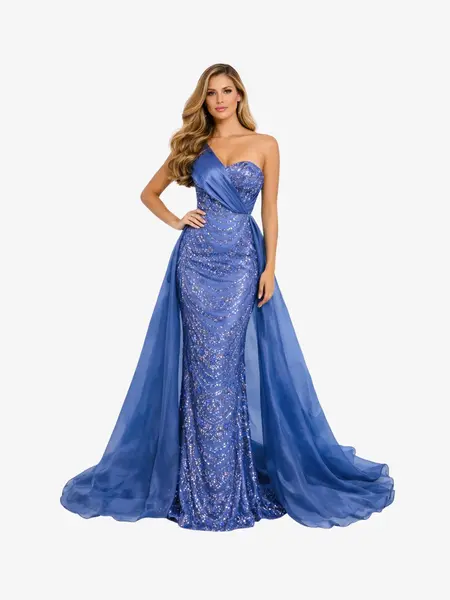 Rochie Lunga "Valentina", Albastru Petrol - 3XL