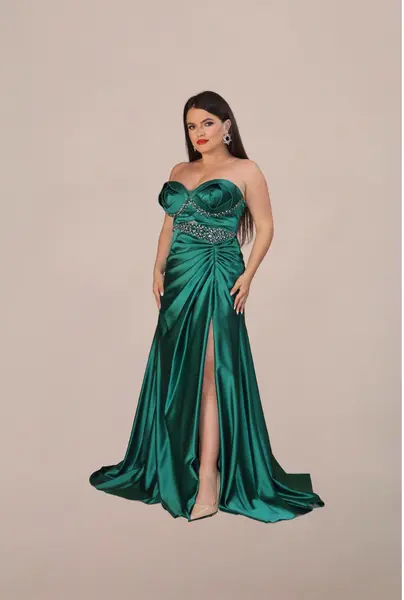 Rochie Lunga “Zehaia”, Verde - M