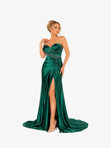 Rochie Lunga “Zehaia”, Verde - M