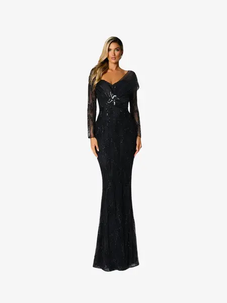 Rochie Luxury “Persia”, Negru - XXL