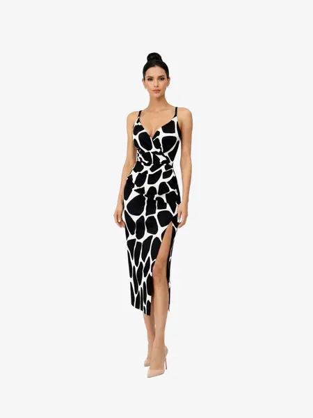 Rochie Midi “Disa”, Negru - L