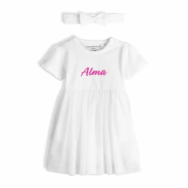 Rochie Personalizată cu Body și fustă din tul 0/3 Luni