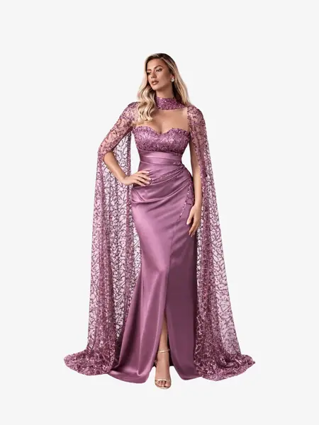 Rochie "Polina" Mov - 3XL