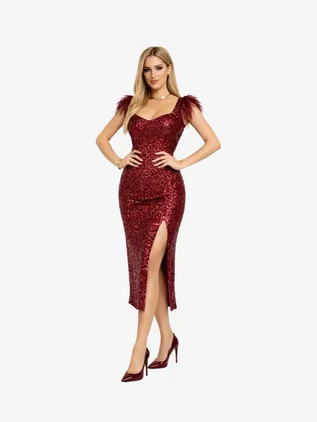 Rochie Scurta "Abbela", Rosu - M
