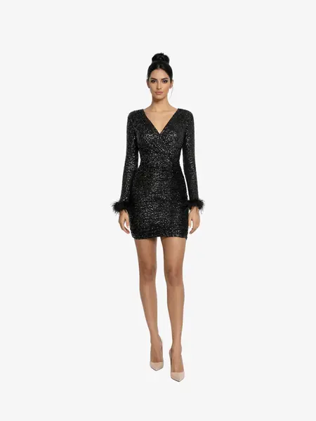 Rochie Scurta “Alberta”, Negru - S