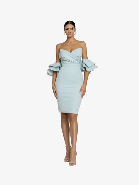 Rochie Scurta “Catinka”, Albastru - L