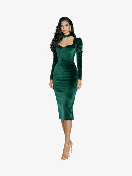Rochie Scurta "Leylla", Verde - M