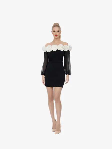 Rochie Scurta “Rossye”, Negru - M