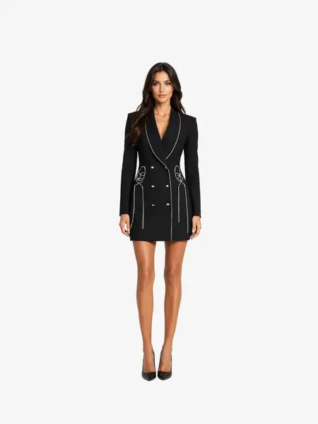 Rochie Tip Sacou “Lora”, Negru - XL