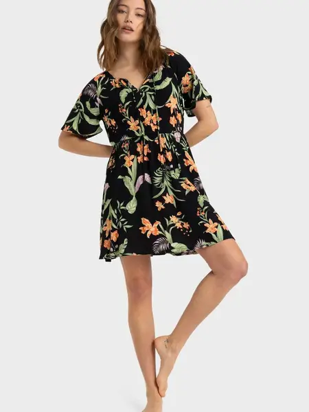 Rochie Tropical Tides Crinkle