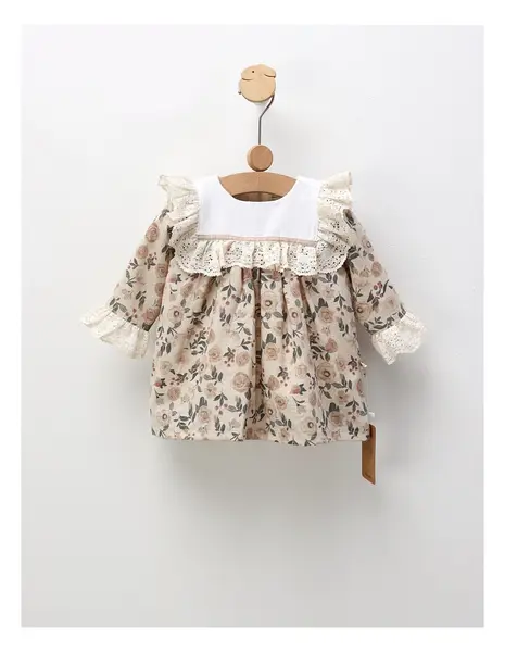Rochita cu broderie Anelise, cu bej