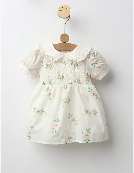 Rochita cu floricele Clara model cu corai